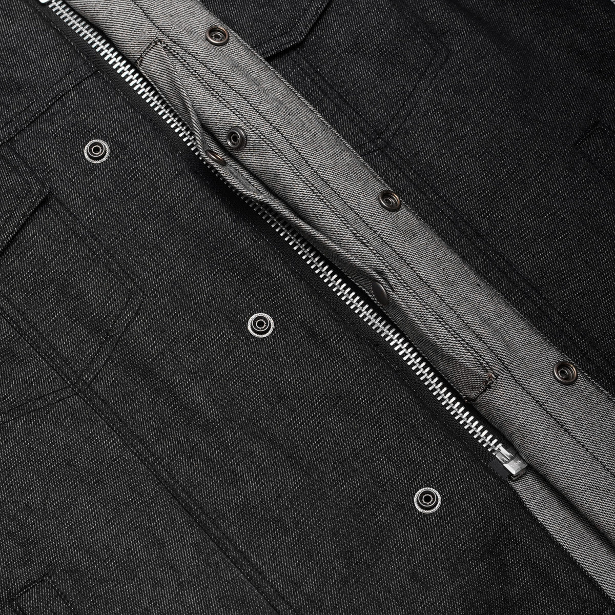 BSM1564 Men's Rough Rub-Off Raw Finish Denim Vest