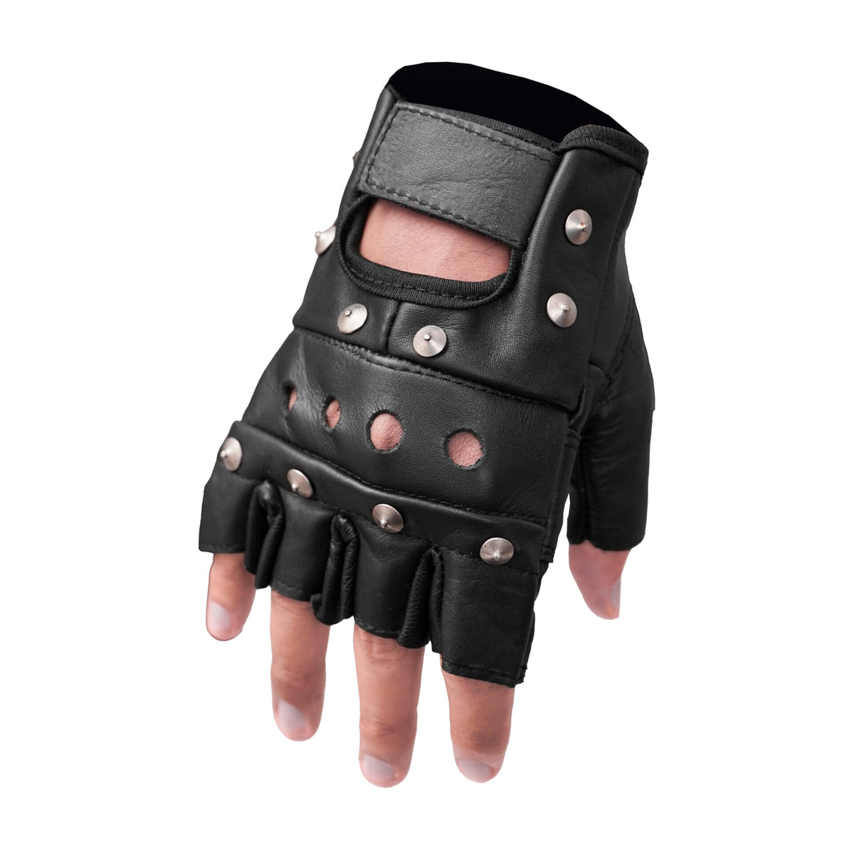 BSM4661 Road Rebel Fingerless Motorcycle Gloves