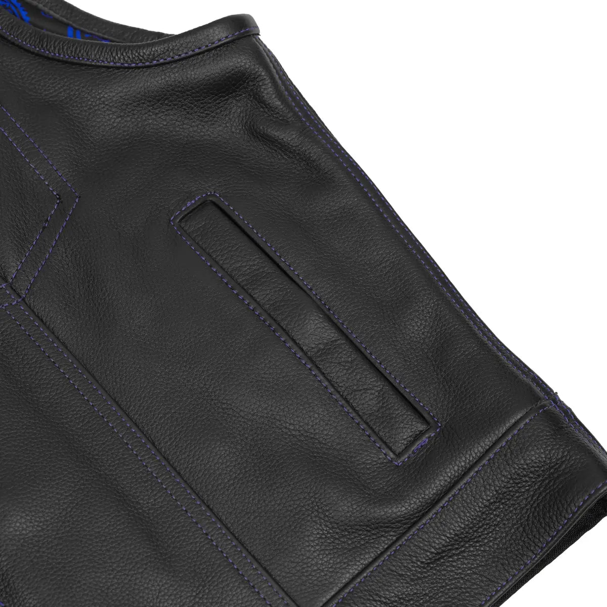 BSM00127 Odin Grim Men's Motorcycle Leather Vest