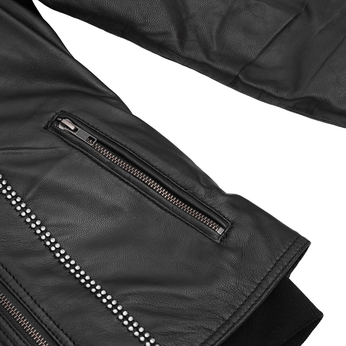 BSM5033 Celeste Women’s Motorcycle Leather Jacket