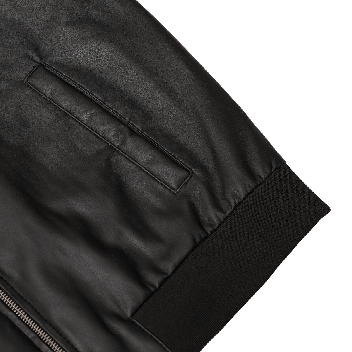 BSM4659 Midnight Forge Men’s Faux Leather Motorcycle Jacket