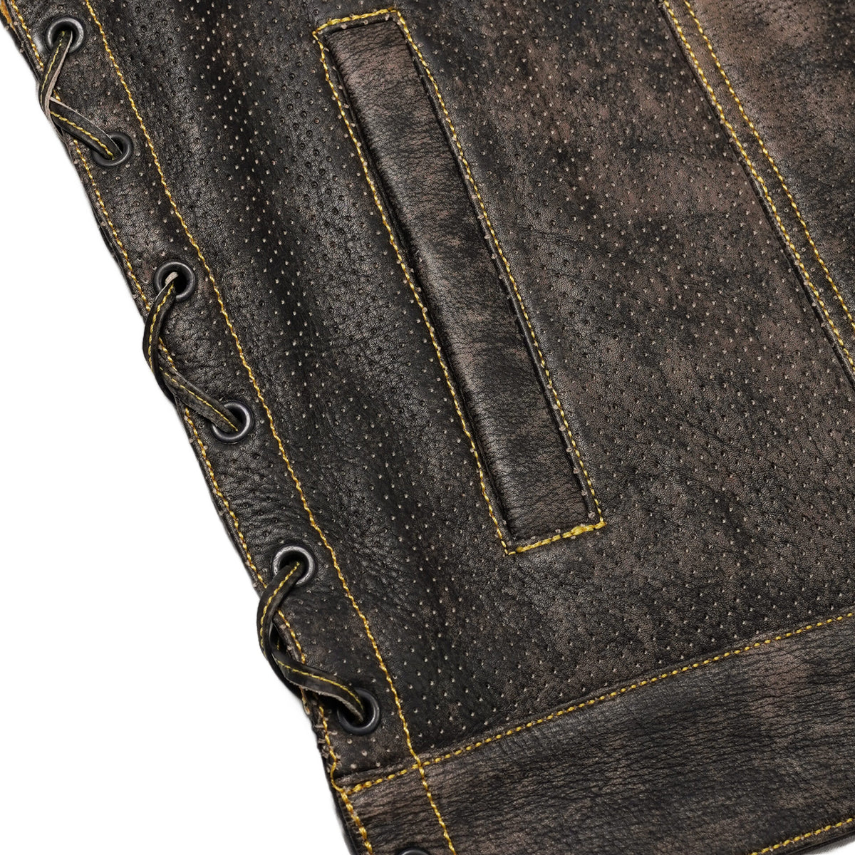BSM4643 Ironhide Men’s Leather Vest