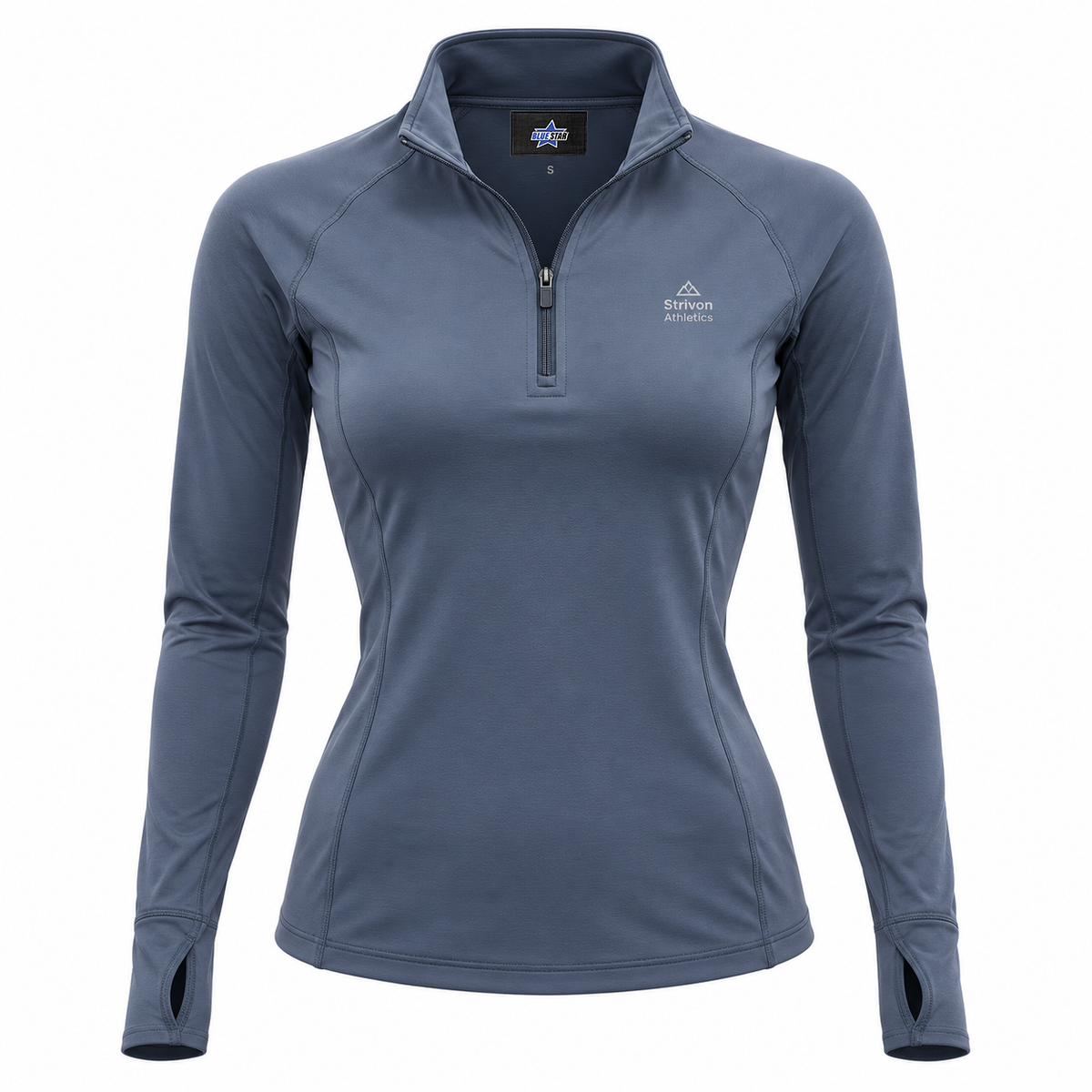 Custom Manufactured Functional Cross-Training Athletic Shirt - Slate Blue