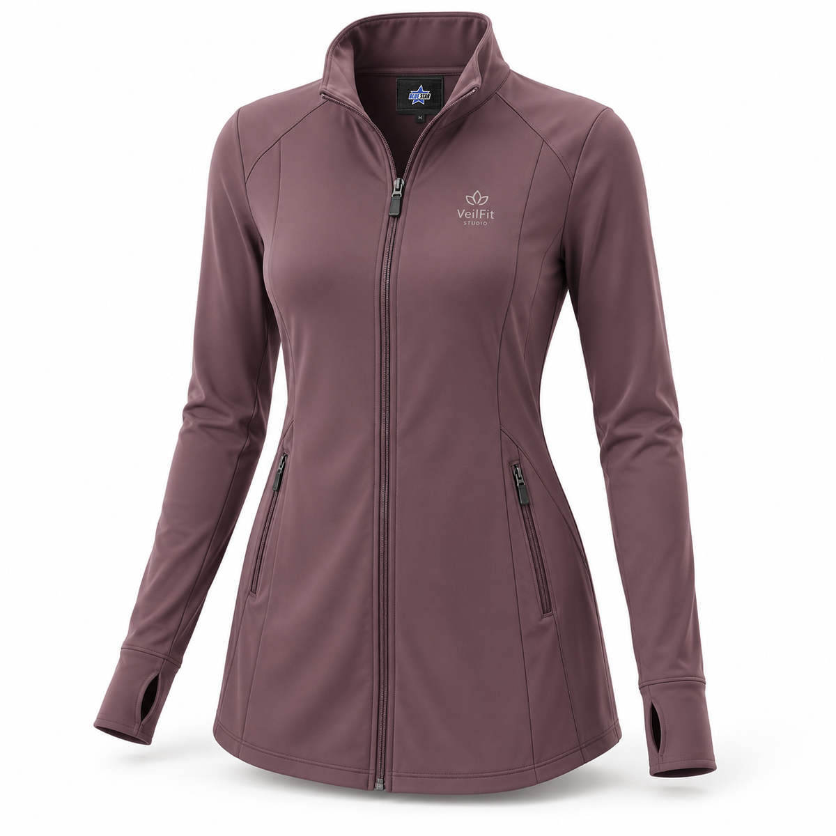 Custom Manufactured Full-Coverage Modest Performance Activewear - Red & Light Grey