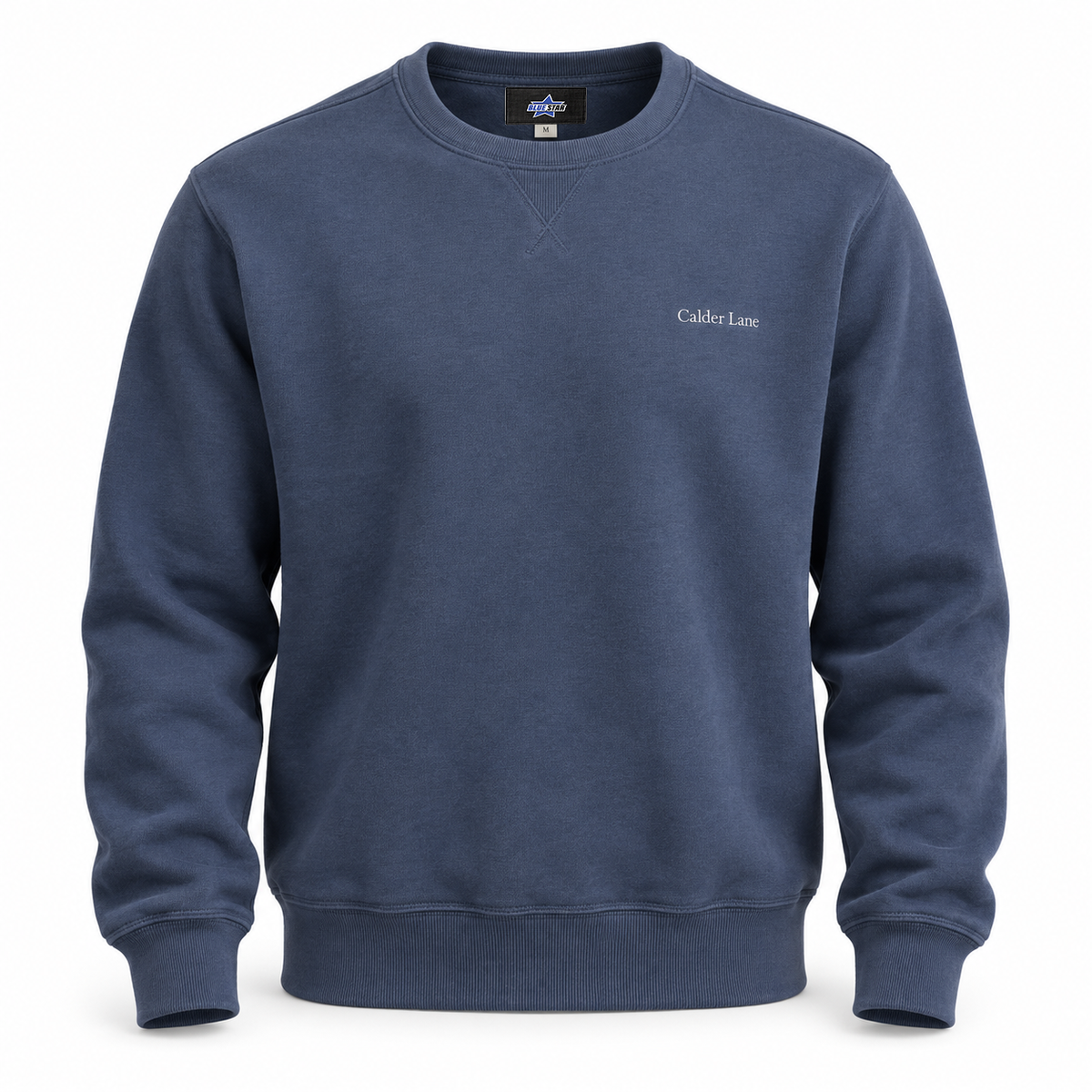 Custom Manufactured Contemporary Washed Casual Shirt - Slate Blue & Navy