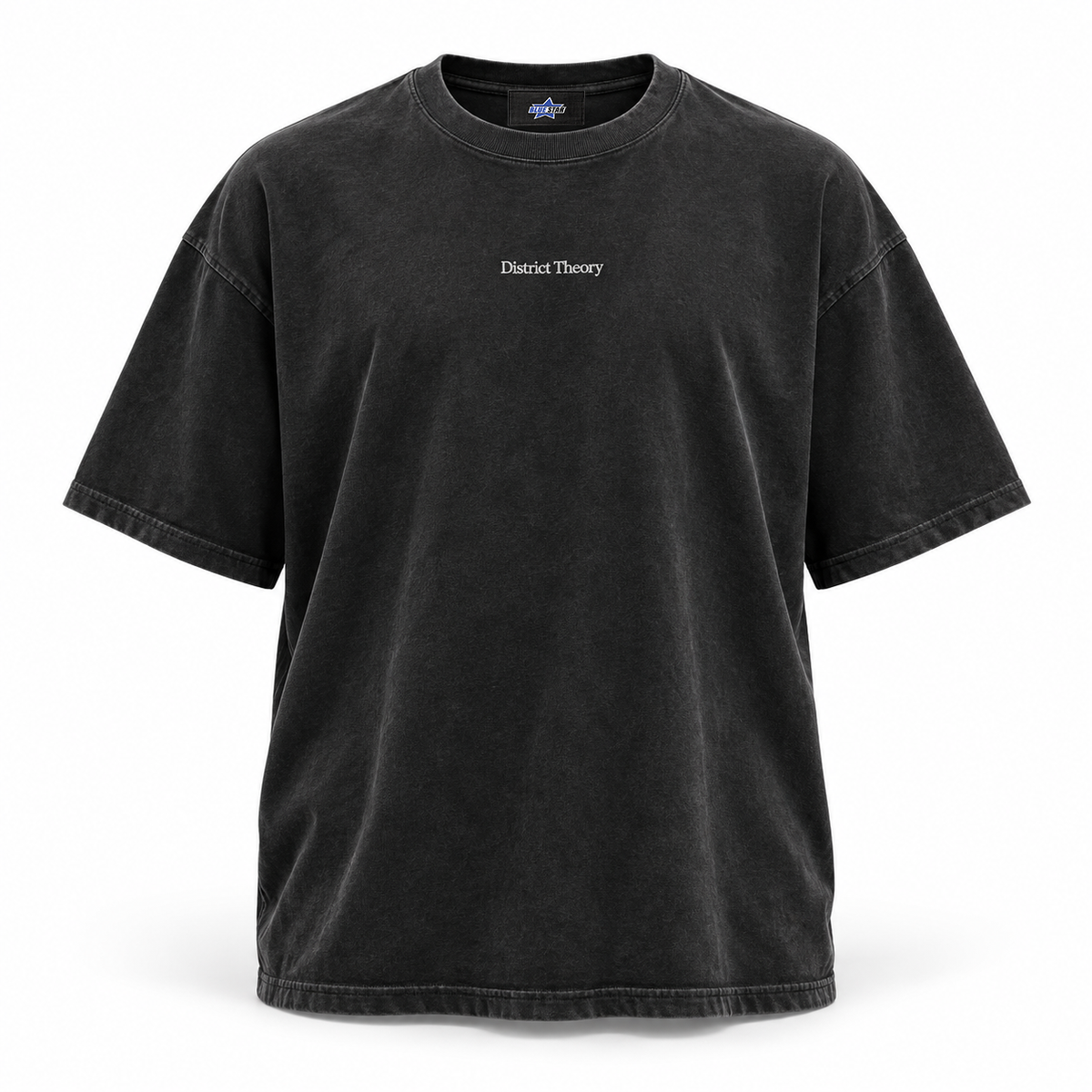 Custom Manufactured Heavyweight Urban Streetwear Top - Grey & Light Grey