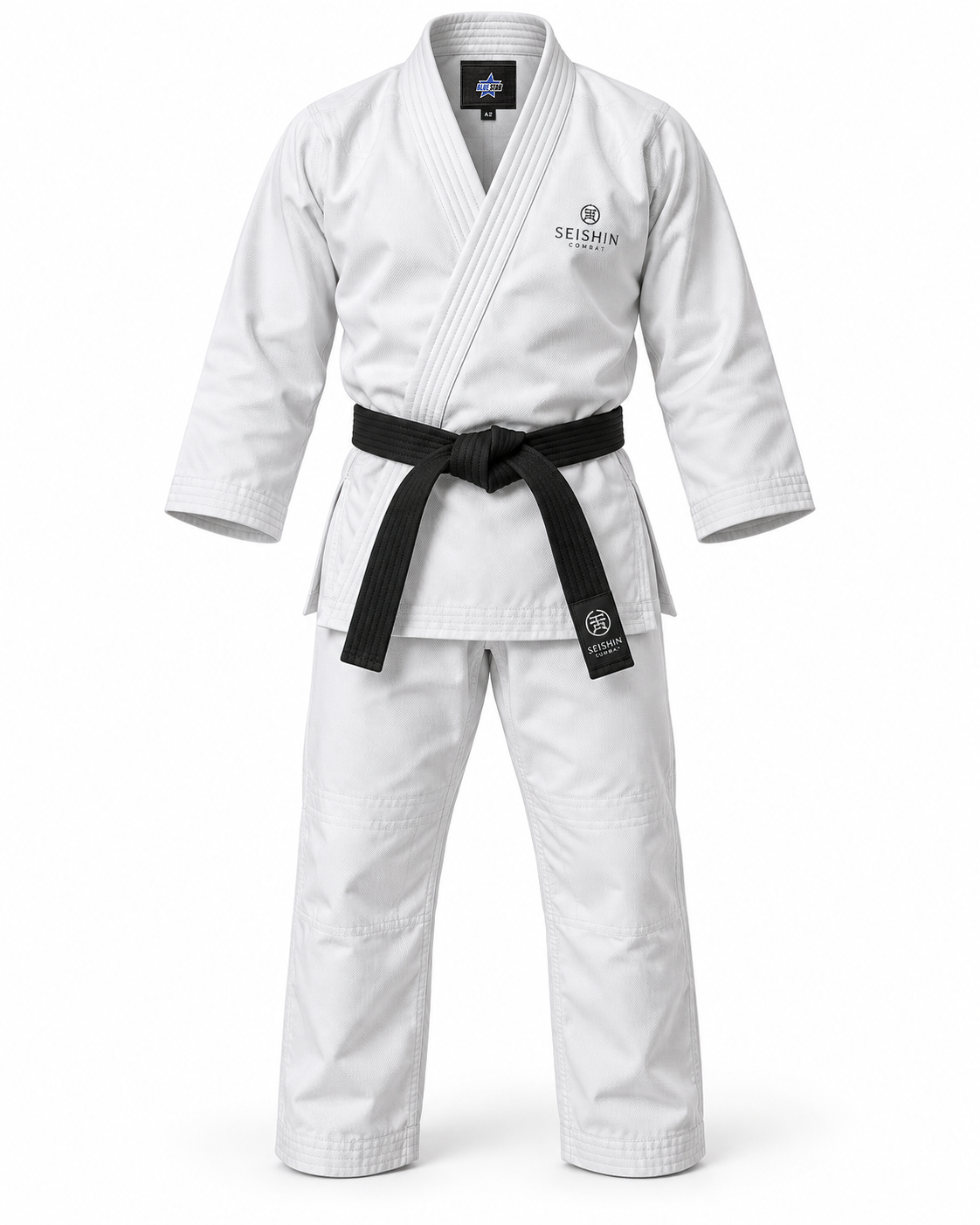 Custom Manufactured Traditional Martial Arts Uniform Gi - White & Grey