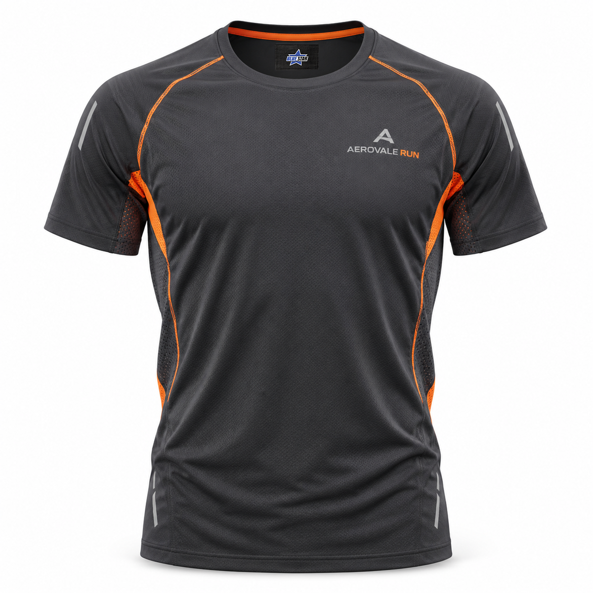 Custom Manufactured Track & Field Athletic Performance Top - Grey & Tan