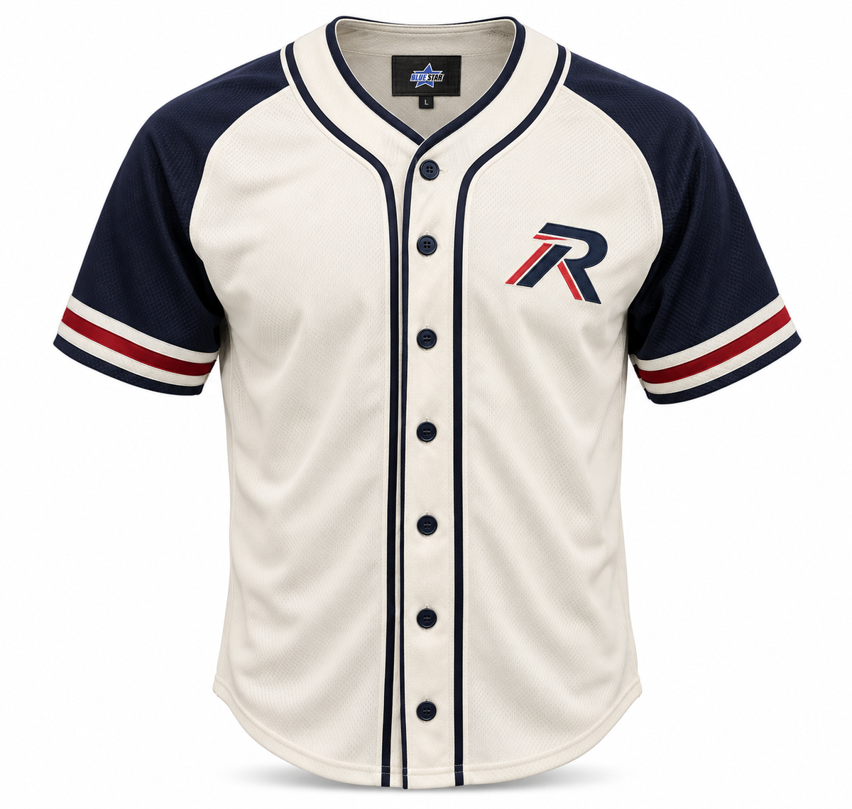 Custom Manufactured Baseball & Softball Uniform Jersey - White & Purple