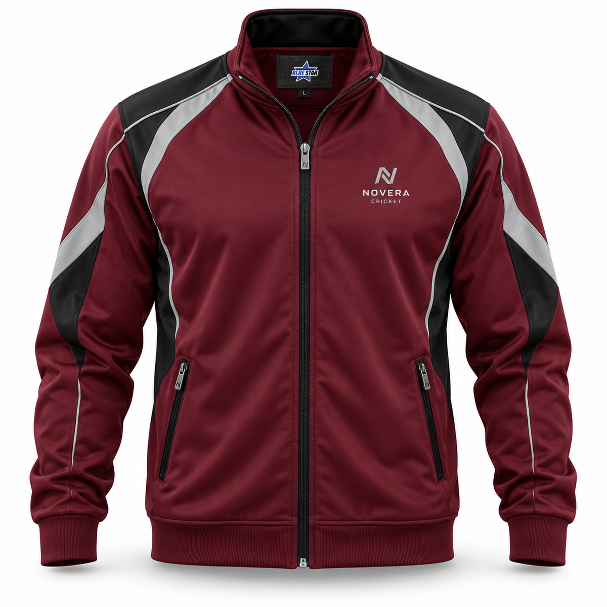Custom Manufactured Sublimated Cricket Team Playing Kit - Maroon & Light Grey