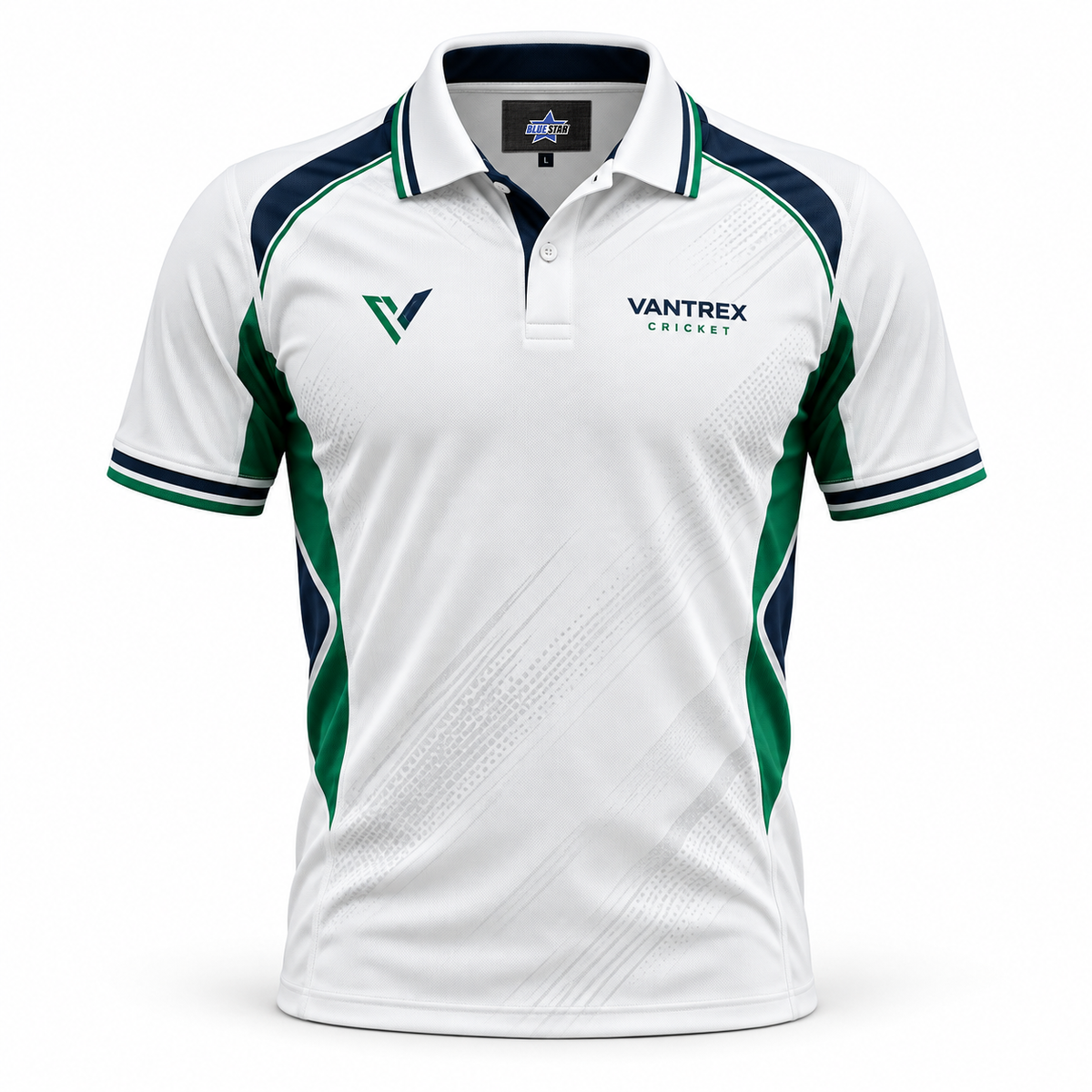 Custom Manufactured Sublimated Cricket Team Playing Kit - White & Teal