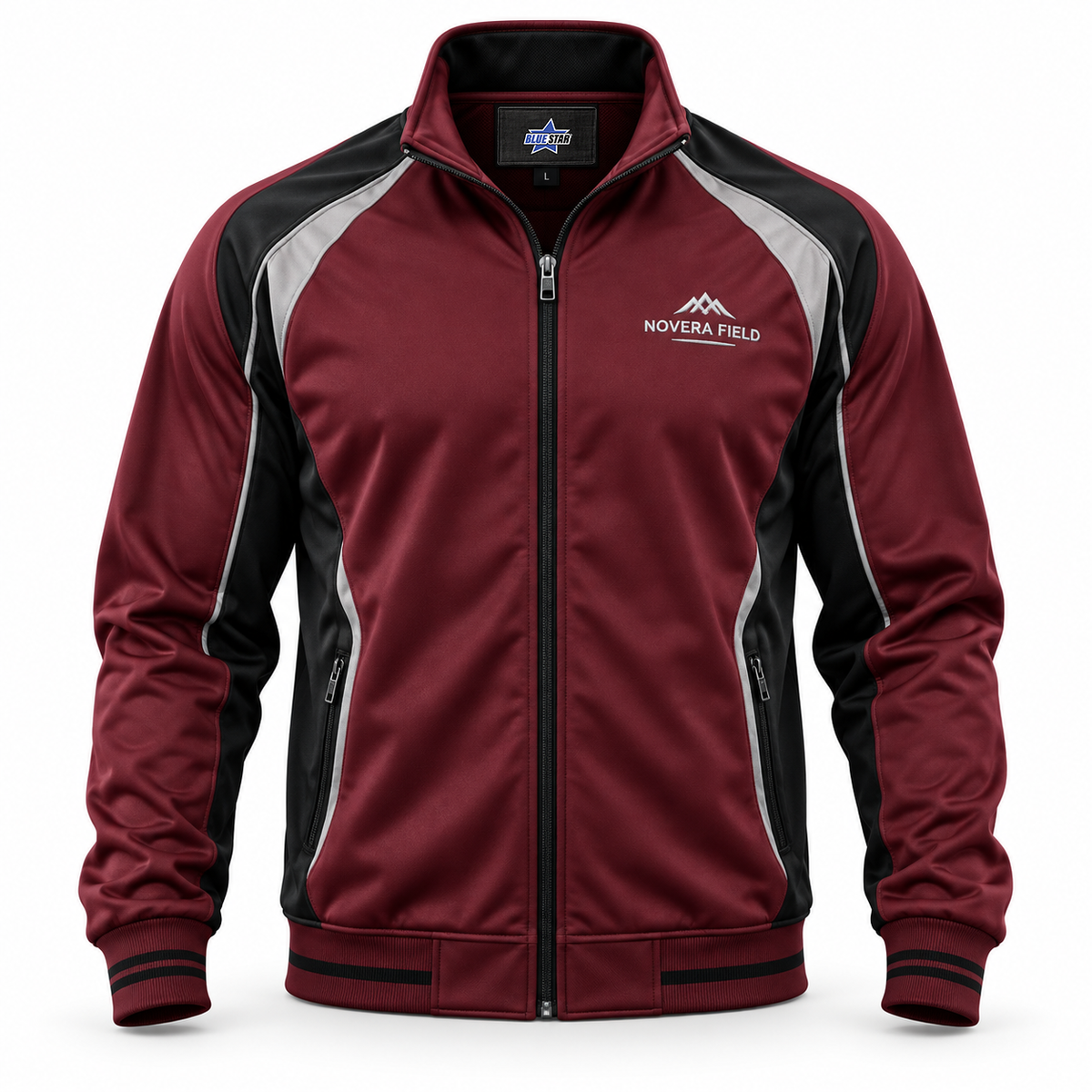Custom Manufactured Heavyweight Match Rugby Jersey - Light Grey & Maroon