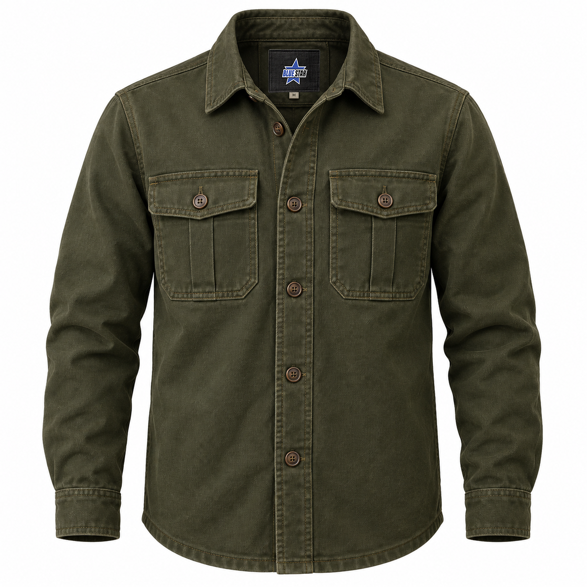 Custom Manufactured Heavy-Duty Canvas Field Utility Jacket - Gold