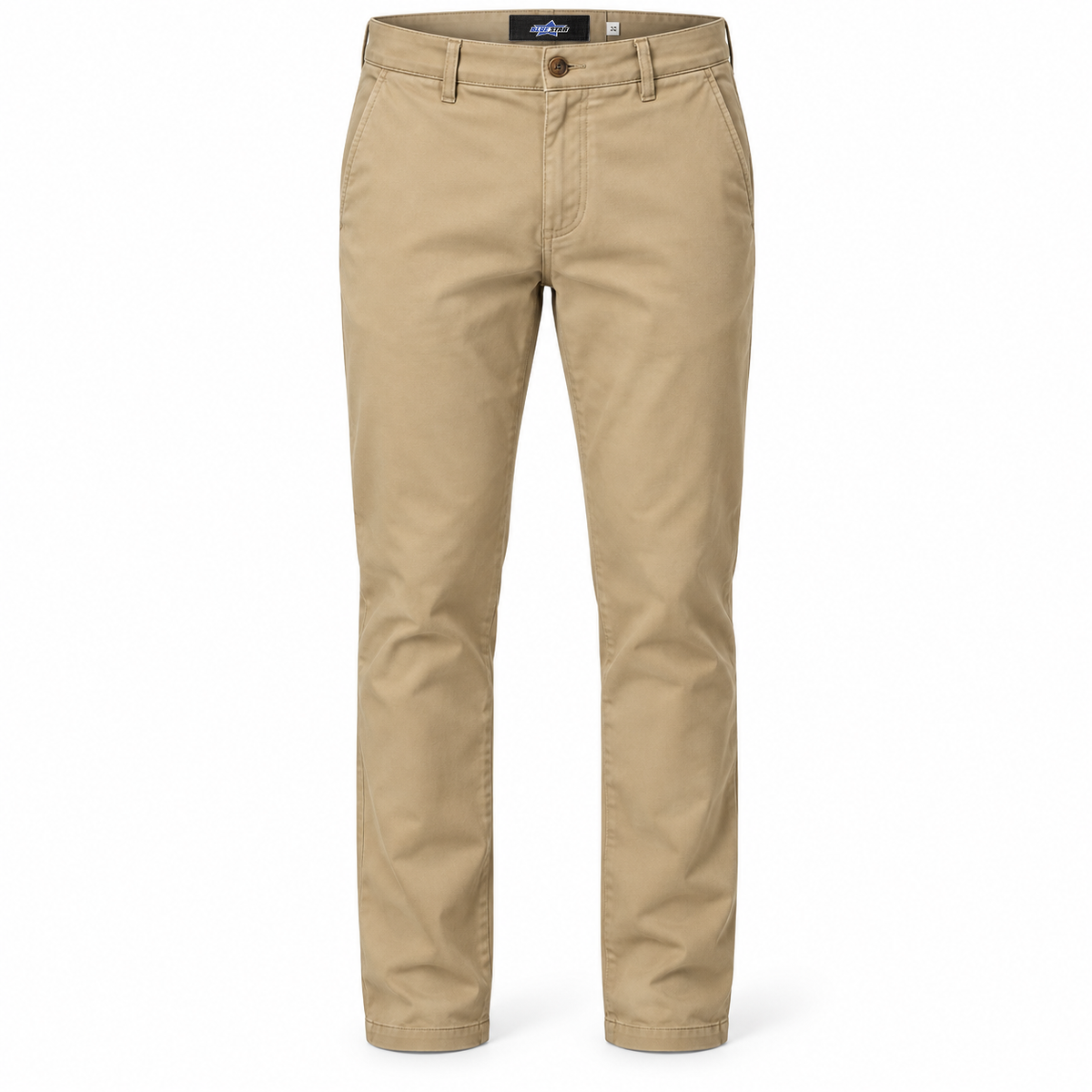 Custom Manufactured Heavyweight Indigo Textile Denim Shirt - Tan