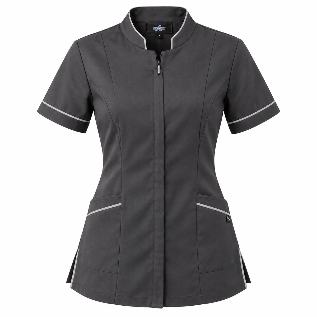 Custom Manufactured Front-Desk Hospitality Concierge Service Uniform - Grey & Charcoal