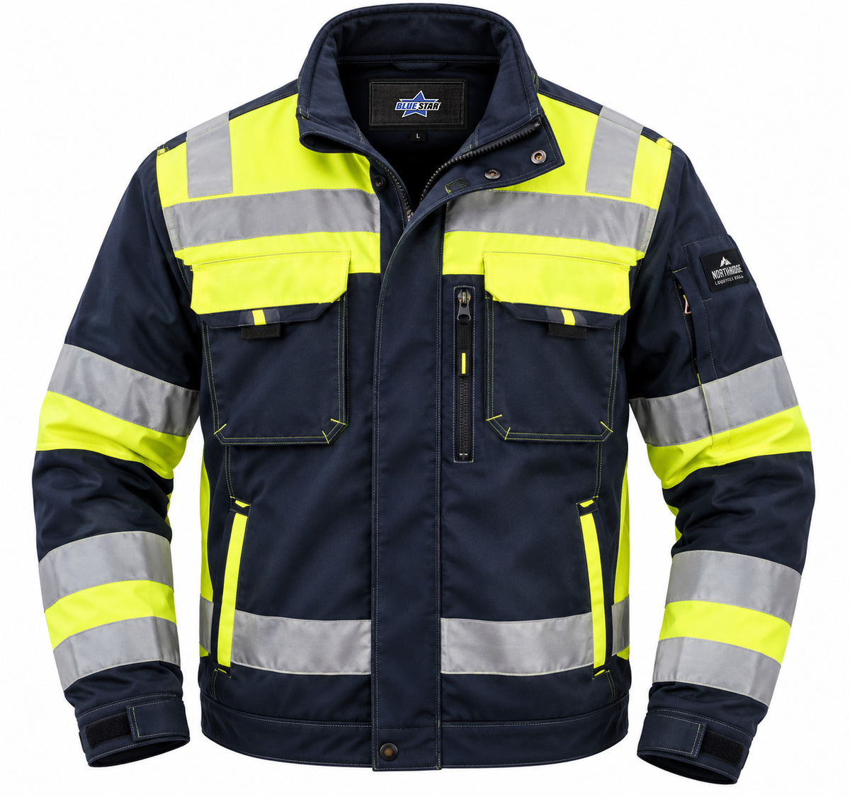 Custom Manufactured Transport Courier & Warehouse Dispatch Uniform - Navy & Yellow
