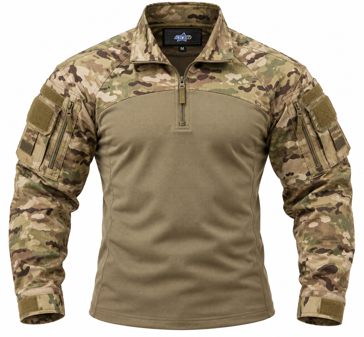 Custom Manufactured Combat Camouflage Tactical Military Uniform - Tan
