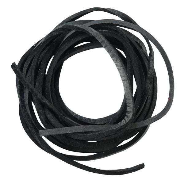 BSM4704 6' FEET LEATHER LACES - BLACK