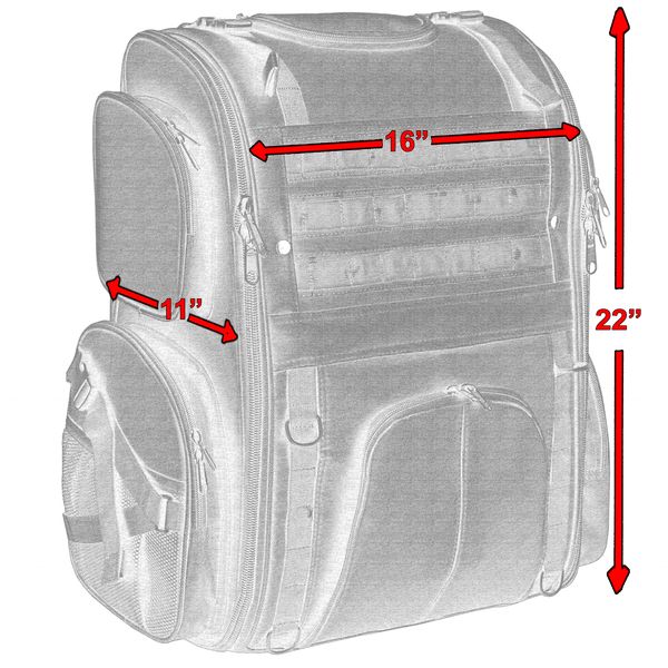 BSM4529 MODERNIZED SISSY BAR BAG