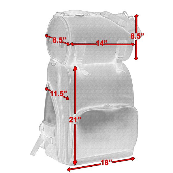 BSM4519 UPDATED TOURING SISSY BAR BAG
