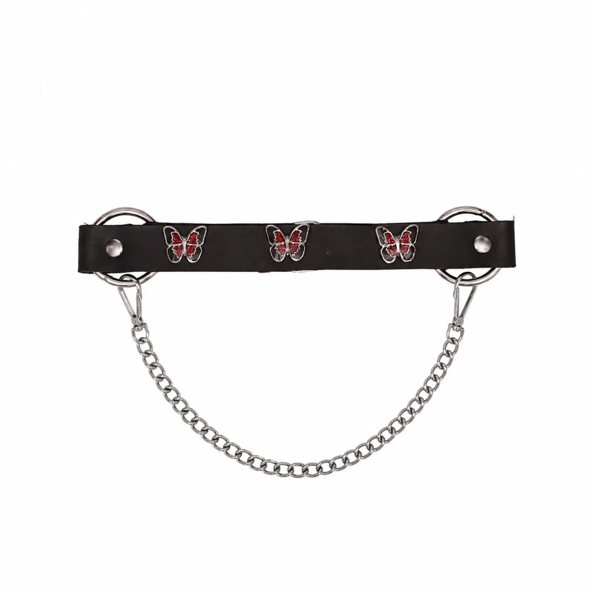 Boot Chain - Crimson Red Butterfly