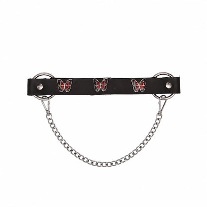 Boot Chain - Crimson Red Butterfly