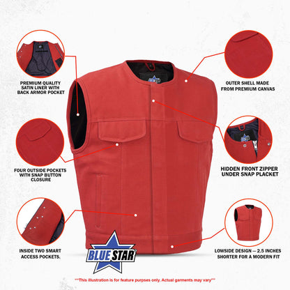BSM4626 Rustmark Blaze Men’s Canvas Vest