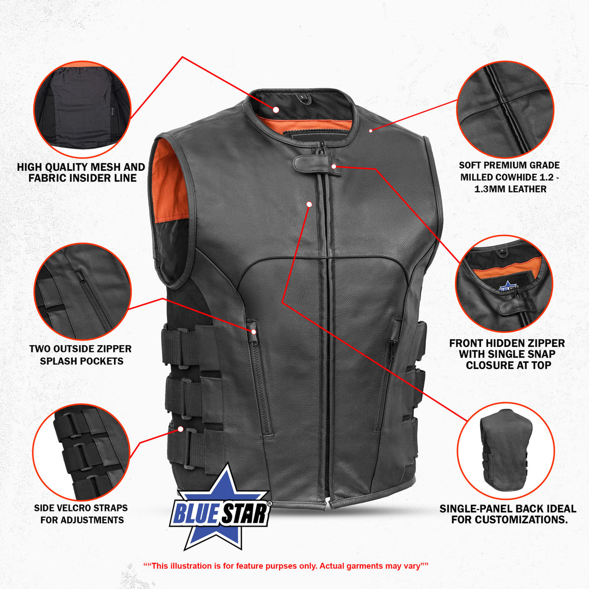 BSM1505 Men's Updated SWAT Team Style Vest