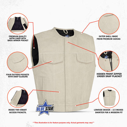 BSM4626 Rustmark Blaze Men’s Canvas Vest