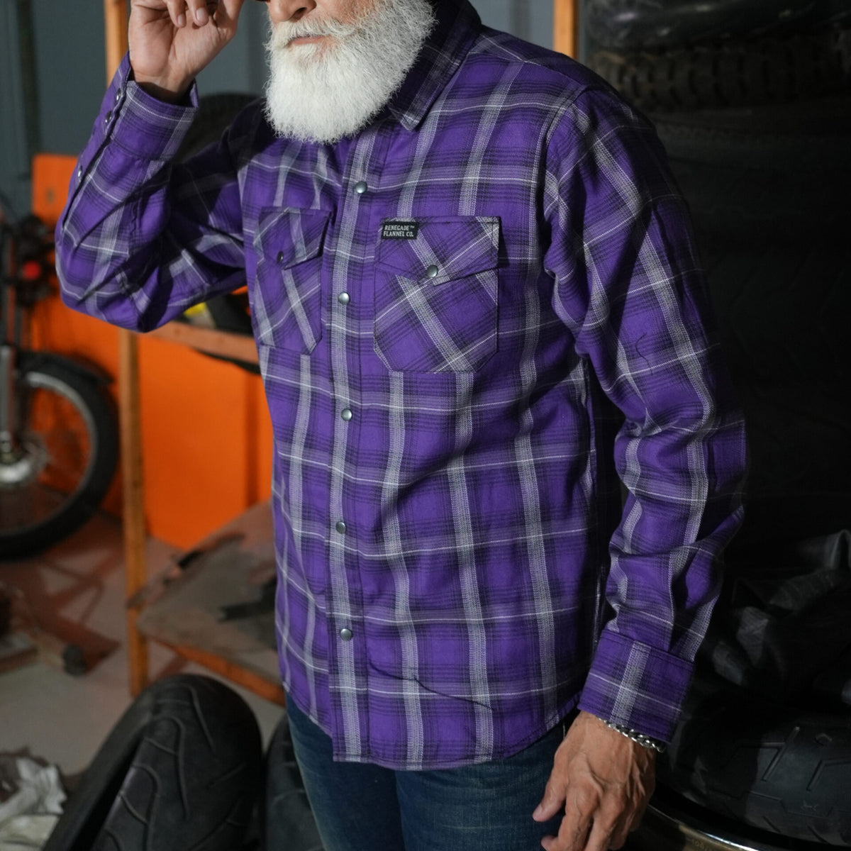 BSM4637 Ashplum Men’s Flannel Shirt
