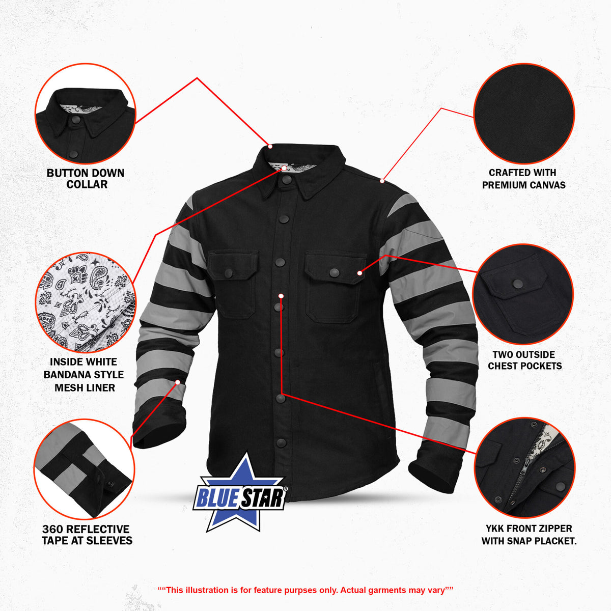 BSM4631 Stripelock Men’s Canvas Shirt