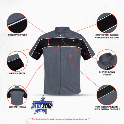 BSM4675 TitanStripe – Cotton Work Shirt