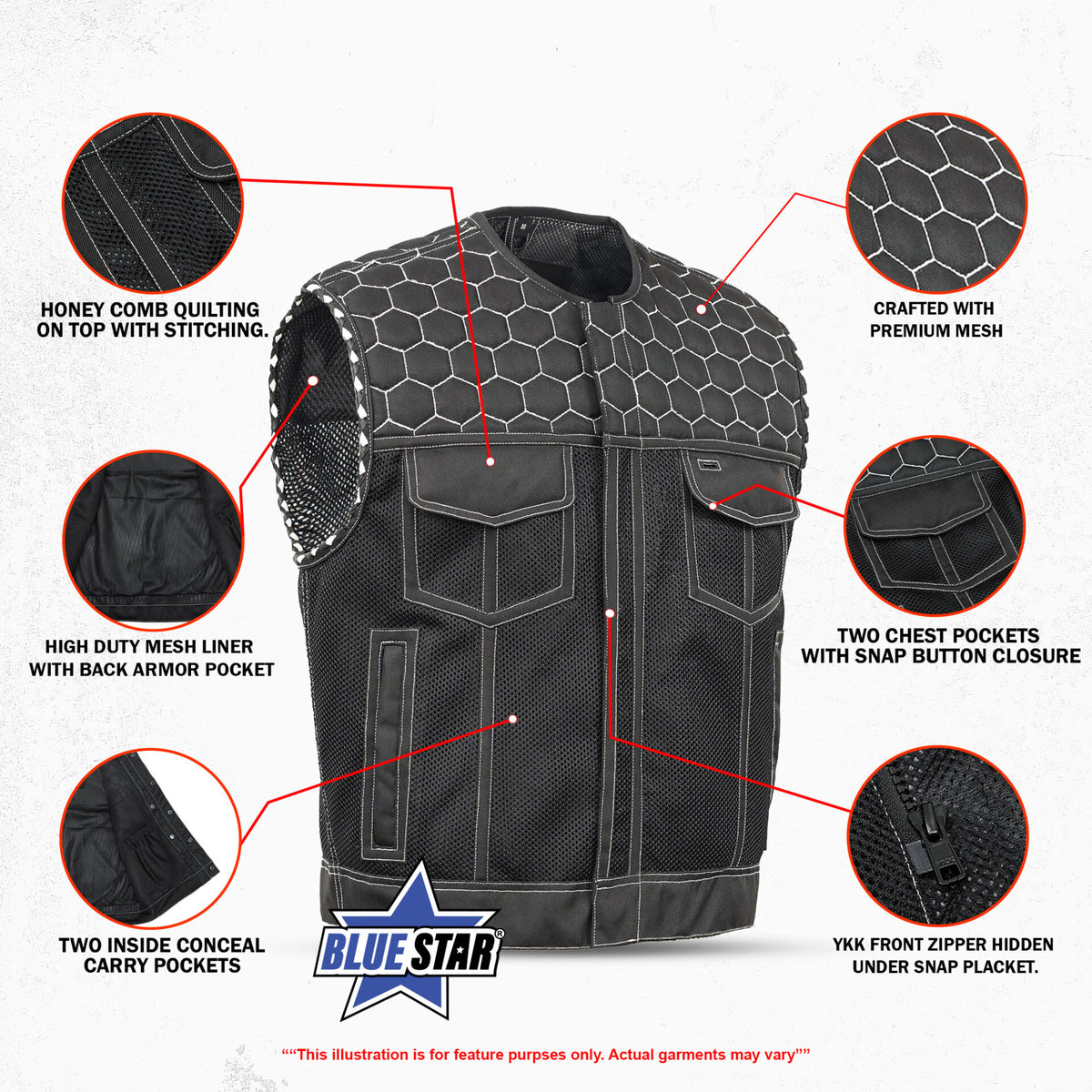 BSM4633 Zenthor Lowcut Men's Mesh Vest
