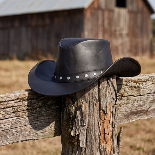 BSM4687 Canyon Hawk - Men’s Leather Hat