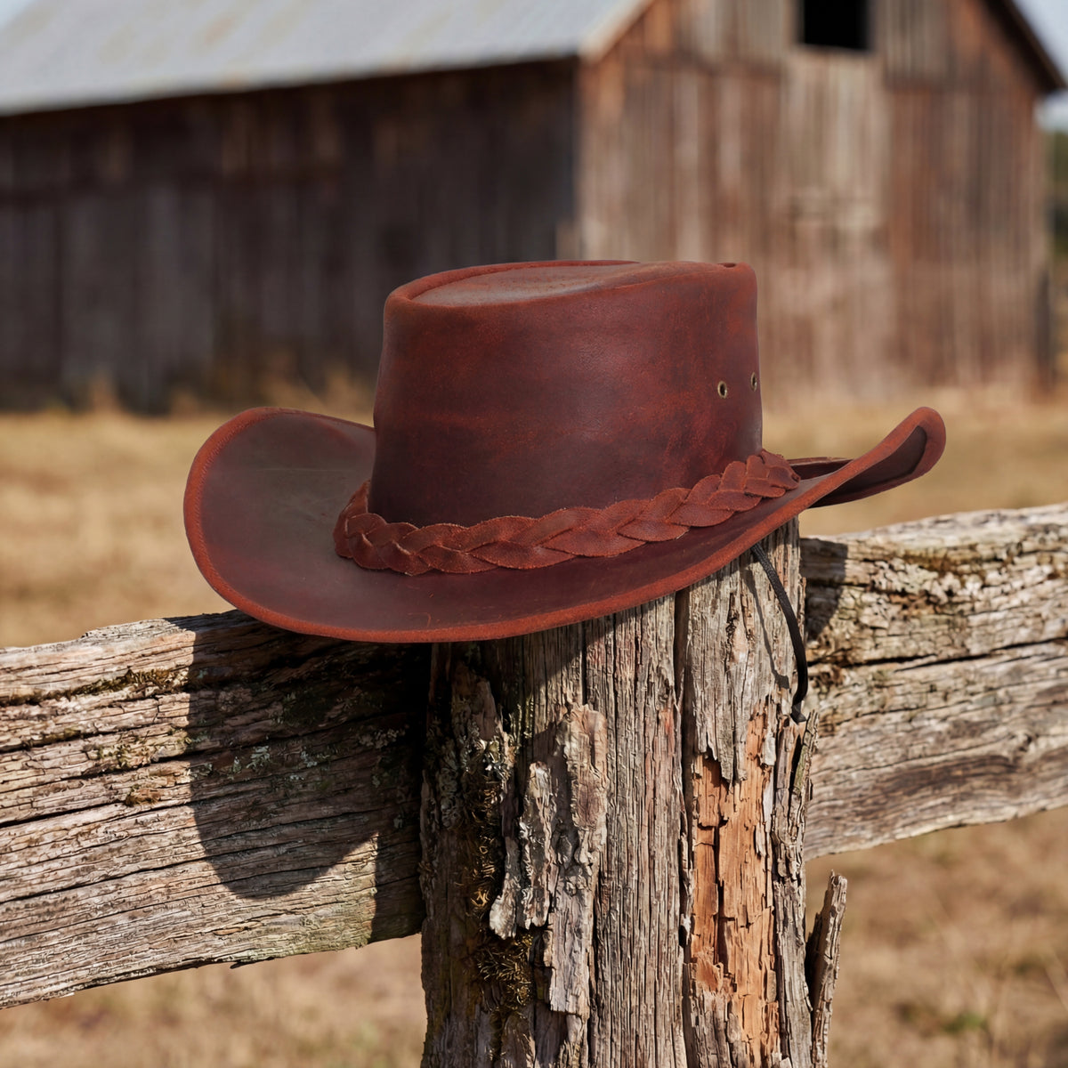 BSM4688 Midnight Wrangler - Men’s Leather Hat