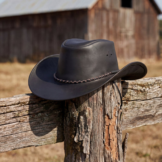 BSM4684 Blackthorn Rider- Men’s Leather Hat