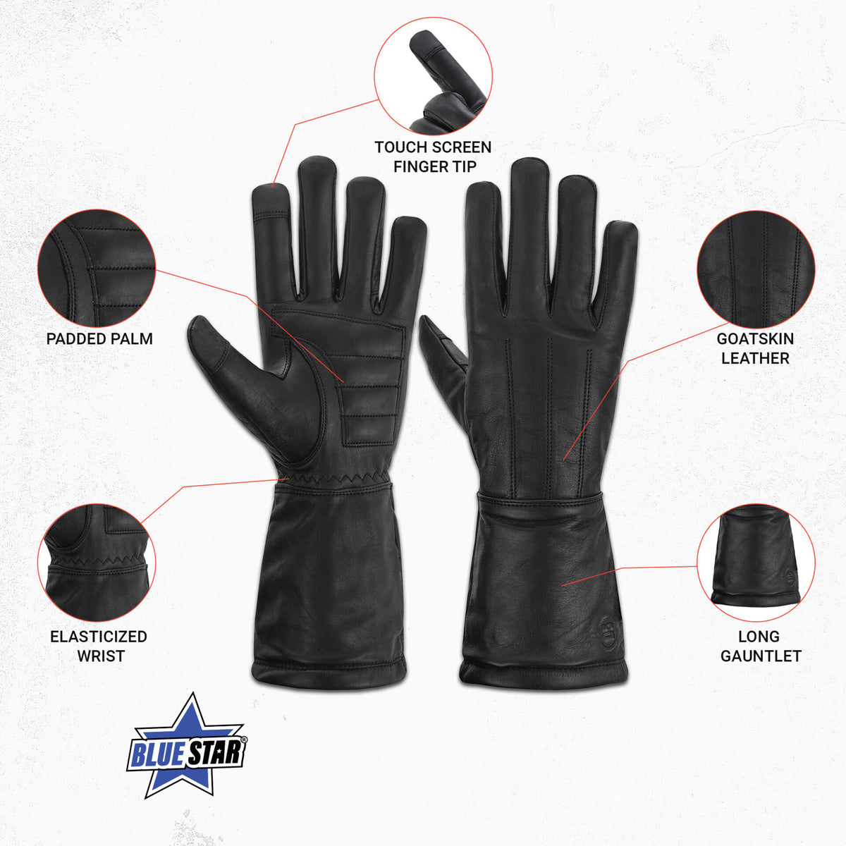 BSM4645 Steadfast Men's Leather Gloves