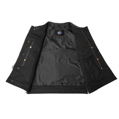 BSM4599 Upgraded Style Gun Pockets, Hidden Gun Metal Zipper, Bottom Sid