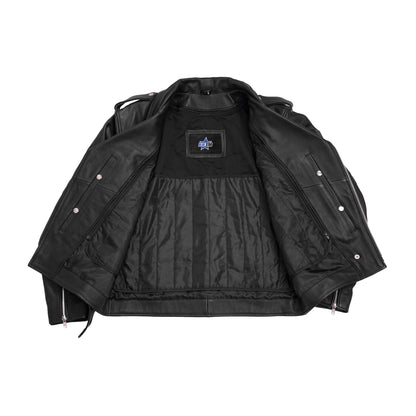 BSM1101 Men's Premium Classic Plain Side Police Style Jacket