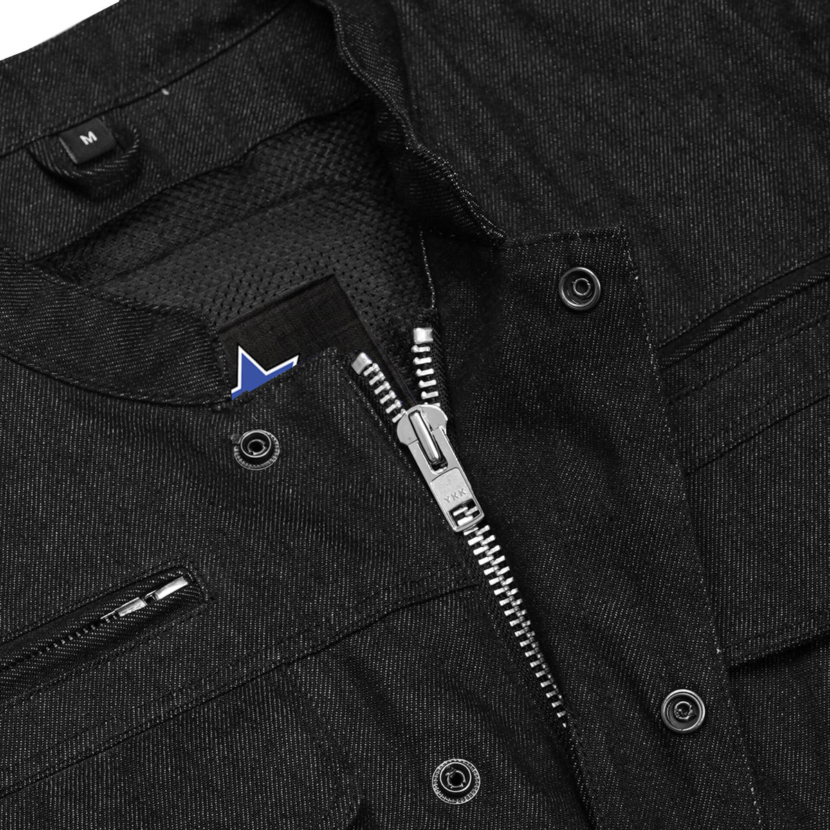 BSM1105 Men's Rough Rub-Off Raw Finish Denim Jacket