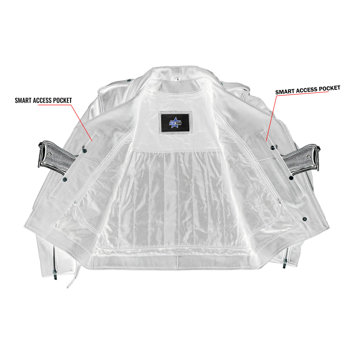 BSM1101 Men's Premium Classic Plain Side Police Style Jacket