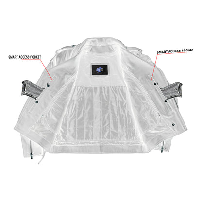 BSM1101 Men's Premium Classic Plain Side Police Style Jacket