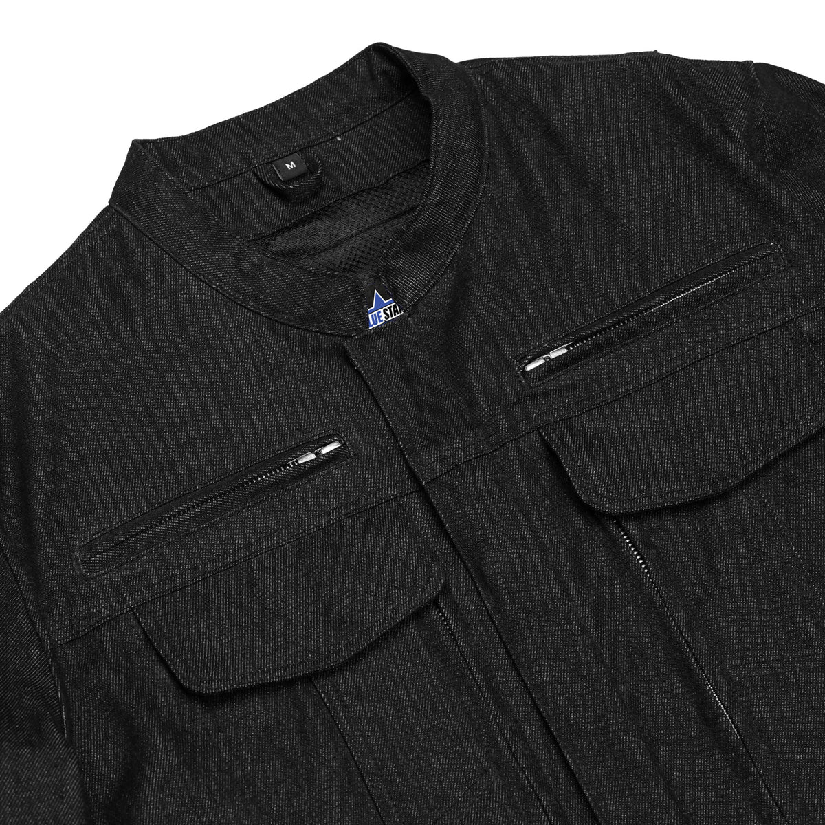 BSM1105 Men's Rough Rub-Off Raw Finish Denim Jacket