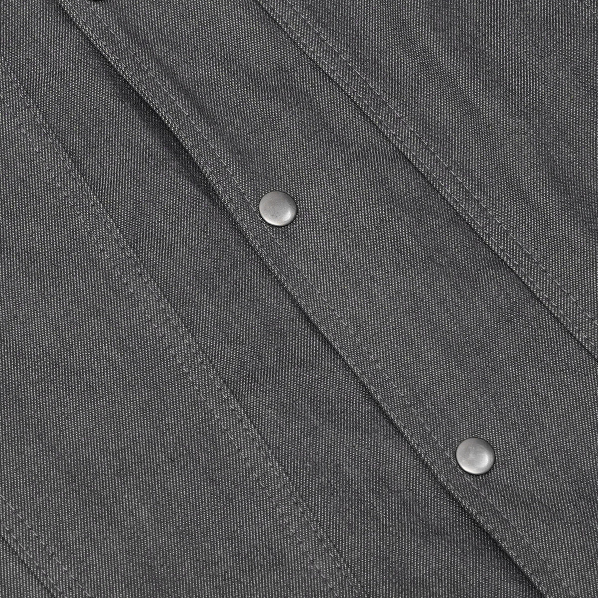 BSM1539 Men's Rough Rub-Off Raw Finish Broken Gray Denim Vest
