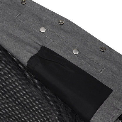 BSM1539 Men's Rough Rub-Off Raw Finish Broken Gray Denim Vest