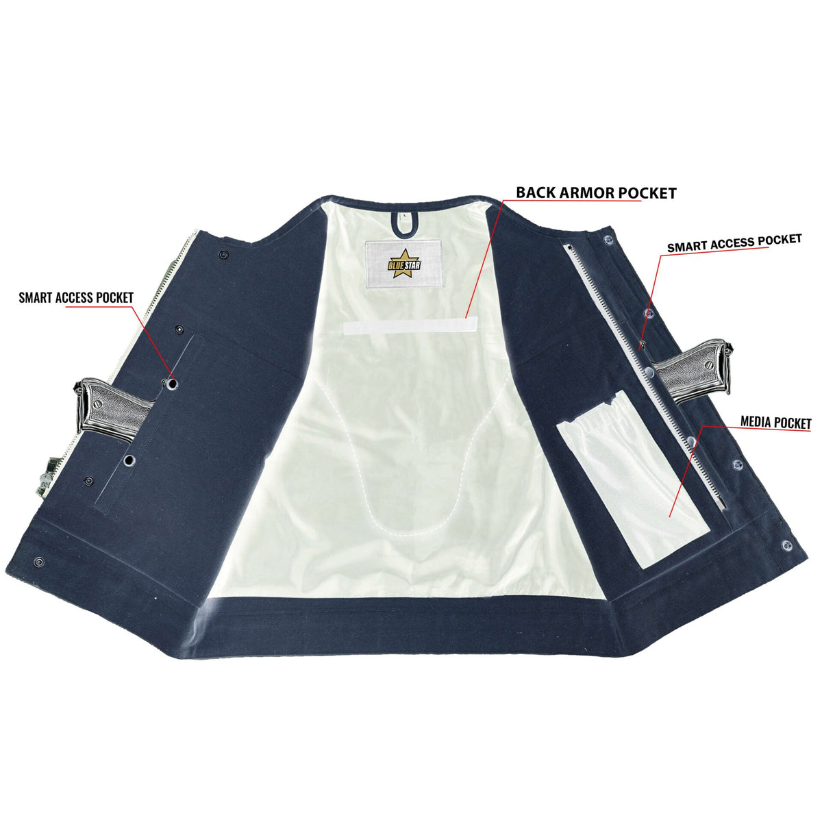 BSM4626 Rustmark Blaze Men’s Canvas Vest