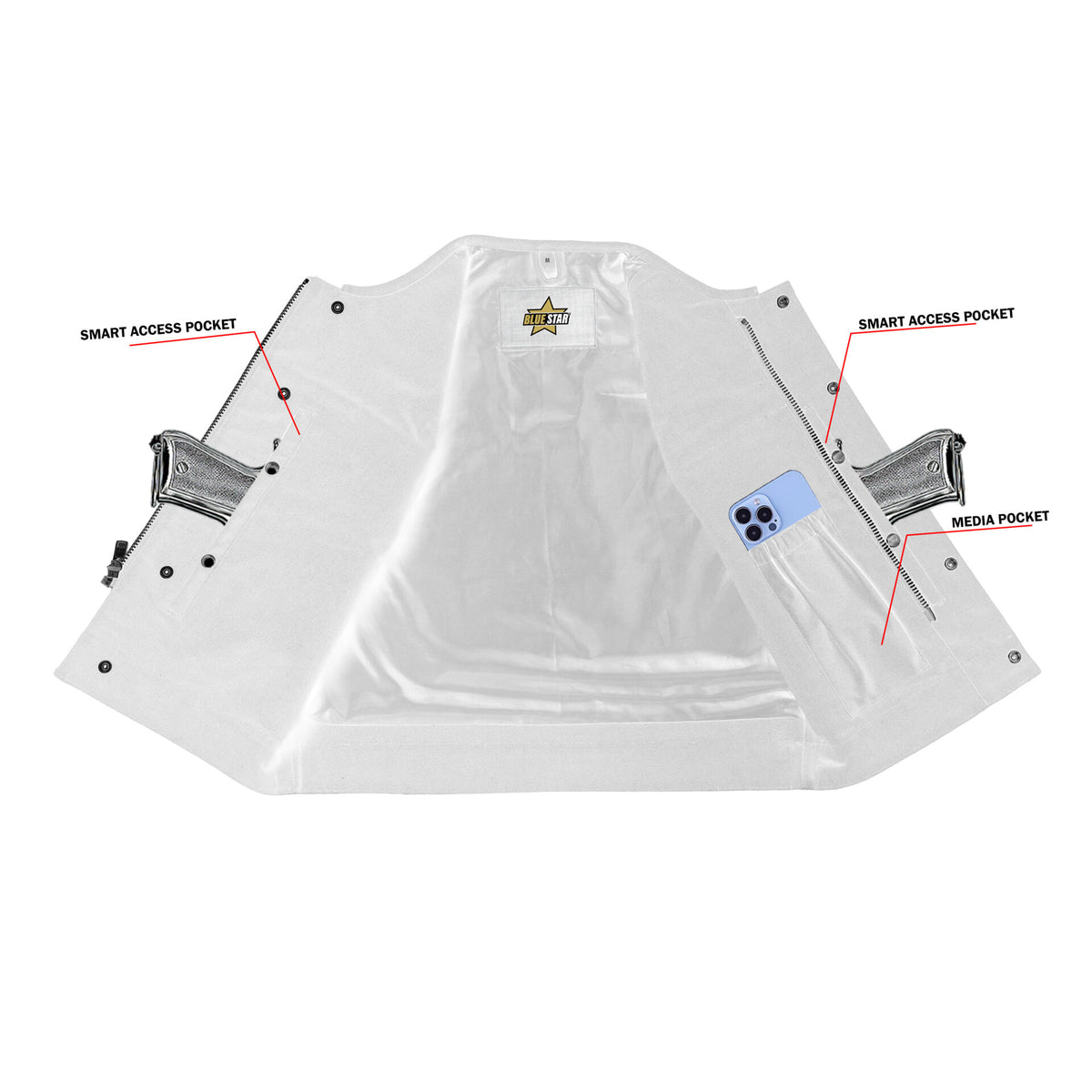 BSM4629 Tredson Men’s Canvas Vest