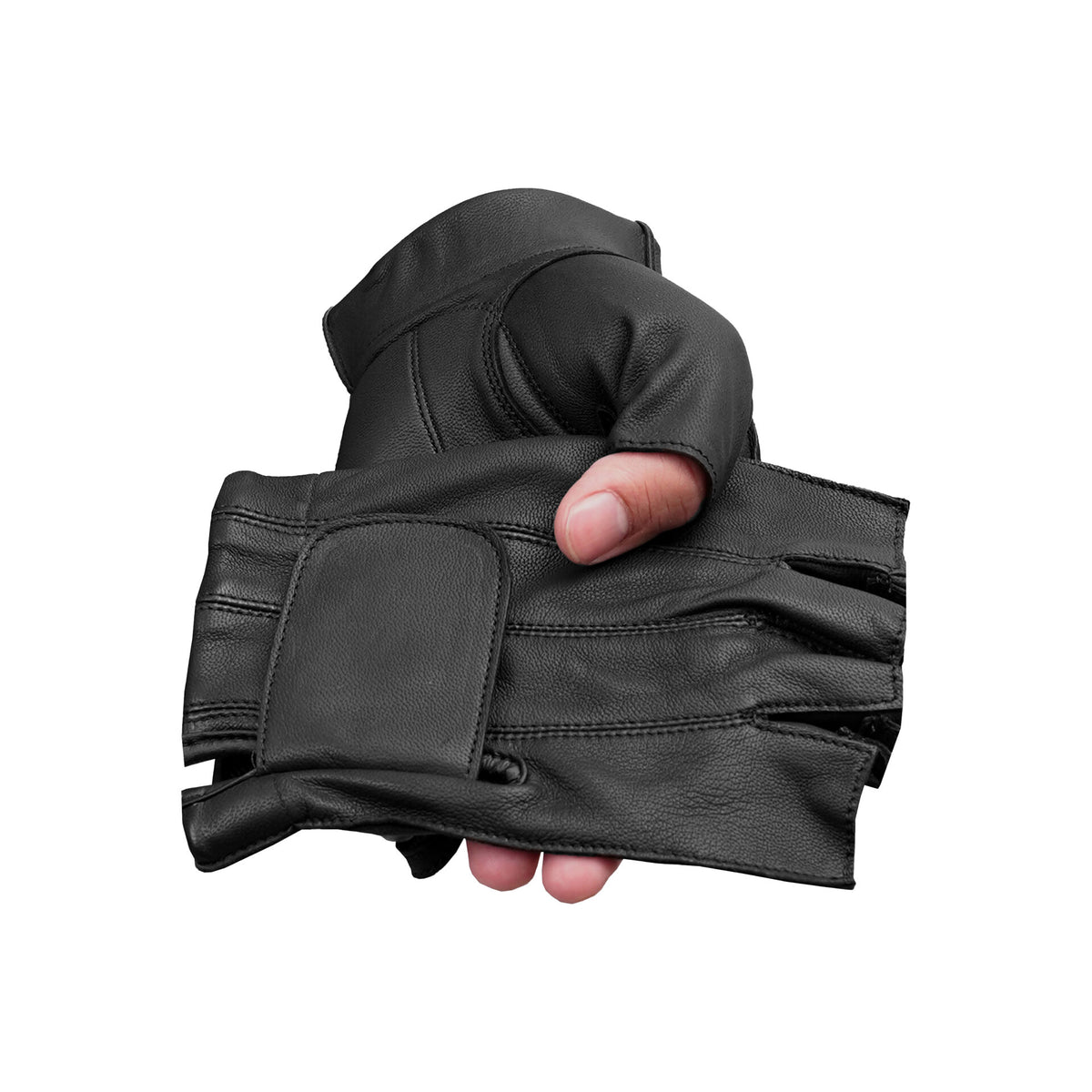 BSM3335 Men's Tough Deer Skin Fingerless Glove