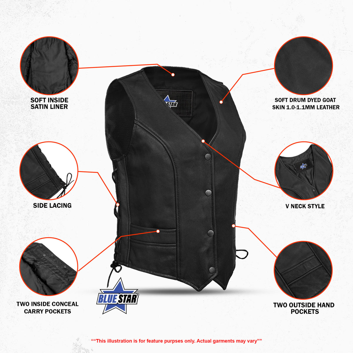 BSM2511 Women's Stylish Full Cut Vest