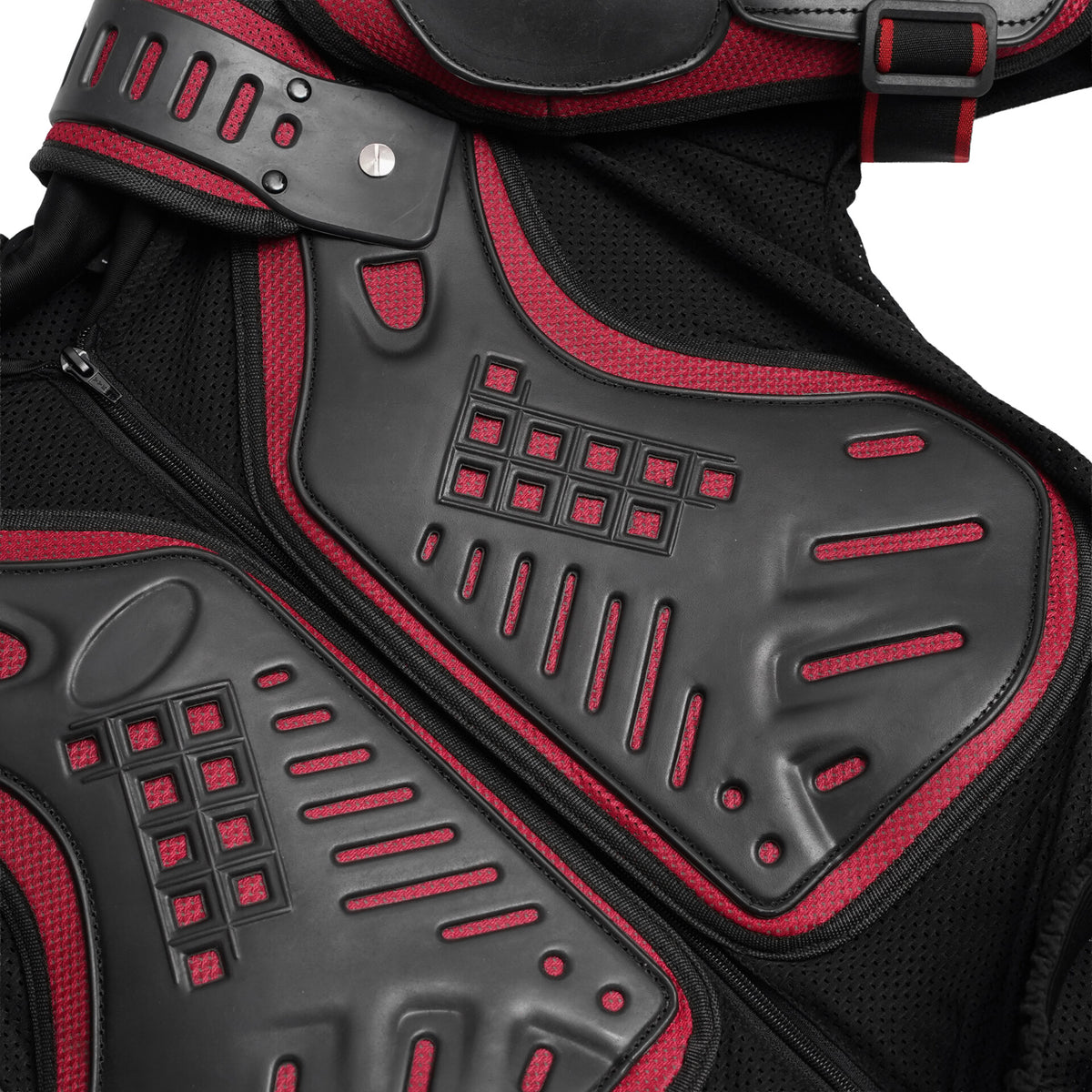 BSM5025 Motorcycle Full Body Armor - CE-2 Level - Red